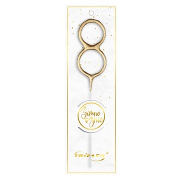 Zimne ognie cyfra '' 8 ''cm / 1 szt.
