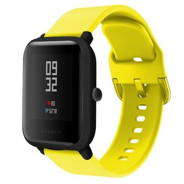 PASEK SILIKONOWY DO XIAOMI AMAZFIT BIP ŻÓŁTY
