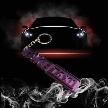 Стильный брелок-подвеска FAKE TAXI для ключей