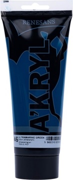FARBA AKRYLOWA A'KRYL RENESANS 200ML 46 ZIELEŃ ULTRAMARYNA
