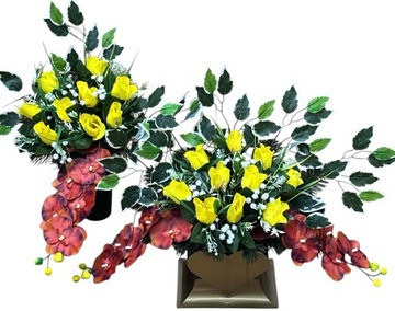 КРЕМОВЫЙ НАБОР МОГИЛА КОМПОЗИЦИЯ КЛАДБИЩЕ СЕРДЦЕ РОЗЫ ВИН БУКЕТ НАБОР