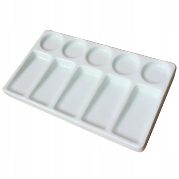 Prostokątna taca Paleta farb Ceramiczna 10 -Dobrze