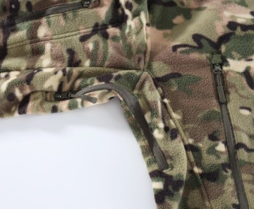 Тактический охотничий костюм осень-зима из флиса камуфляж CP - XL