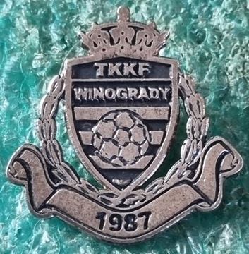 ODZNAKA KLUB PIŁKARSKI TKKF WINOGRADY POZNAŃ 1987 - AŻUR - PINS