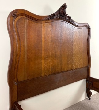 СТИЛЬНАЯ ДУБОВАЯ КРОВАТЬ LUDWIG ROCAILLE BEDROOM FRANCE A28