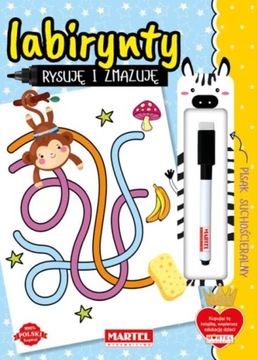 Rysuję i zmazuję - Labirynty - Martel 3+