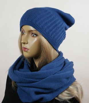 KOMPLET CZAPKA + KOMIN bez pompona # 41