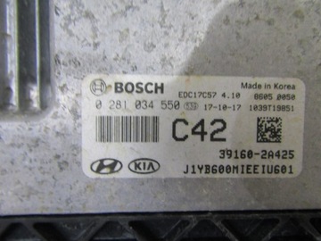 ŘÍZENÍ JEDNOTKA MOTORU 1.6 CRDI KIA STONIC 0281034550 39160-2A425