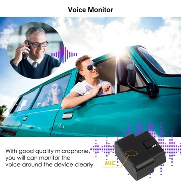 Мини OBD OBDII Micodus MV33 автомобильный GPS-локатор с голосовым управлением