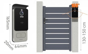 5TECH TUYA ВИДЕОИНТЕРФОН НОВАЯ МОДЕЛЬ КАЛИТКА + ВОРОТА ФОТОГРАФИИ ИНФРАКРАСНЫЕ SD