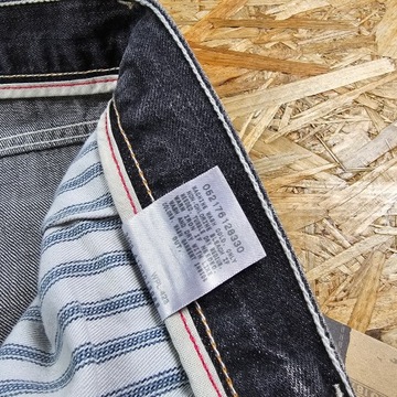 Spodnie Jeansowe LEVIS 514 Nowe z Metkami Szare Proste Dżins Denim 40x30