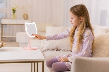 Косметическое зеркало InnoGIO GIOperfect Pink Cat со светодиодной подсветкой