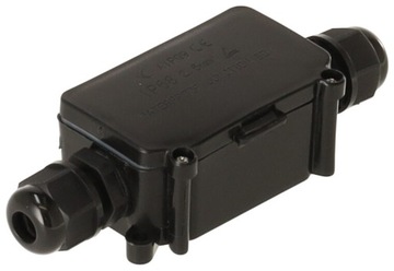 Герметичная кабельная коробка с герметичным соединителем желез 2x IP68 для светодиодов