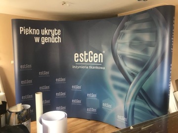 Рекламная стена POP UP, ширина 414 x высота 229, с печатью + рулон БЕСПЛАТНО