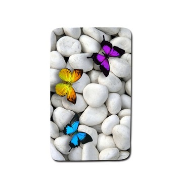 DYWANIKI ŁAZIENKOWE KOMPLET 3D Butterfly mata łaz