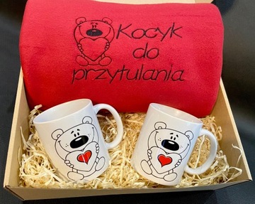 Подарочные кружки-одеяла на День святого Валентина