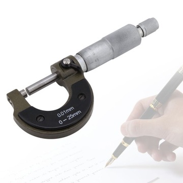 MIKROMETRY 0-25mm/0.01mm ZESTAW MIKROMETR BOX