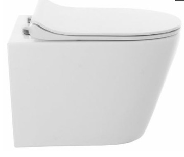 Rea Alan Rimless miska biała + deska powystawowa
