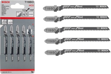 Brzeszczoty sklejka miękkie drewno Bosch T119BO 5s