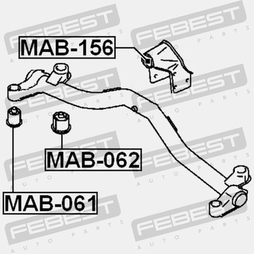 ВТУЛКА ДИФФЕРЕНЦИАЛА MITSUBISHI