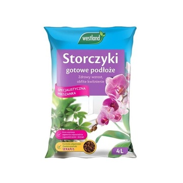 WESTLAND MIESZANKA KORA SERAMIS PODŁOŻE ZIEMIA DO STORCZYKÓW ORCHIDEI 4 L