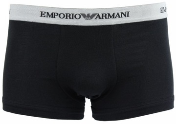 Emporio Armani czarne bokserki majtki męskie 3-pack 111357-CC717-00120 M