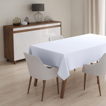 ПЯТНЕУСТОЙЧИВАЯ КЛАССИЧЕСКАЯ БЕЛАЯ СКАТЕРЬКА 140X200 ГЛАДКАЯ МАТОВАЯ ТОЛСТАЯ