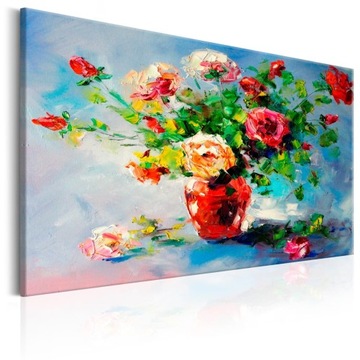 Obraz - Piękne róże kwiaty rozmiar 120X80