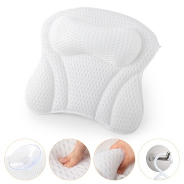 Эргономичная подушка для ванны.Дышащая.