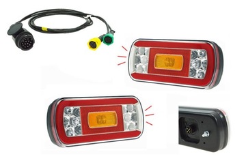 Zestaw lamp LED do przyczepki bagażnika na rowery FT-130 13-PIN 2M