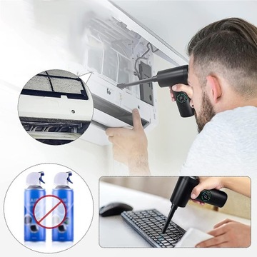 БЕСПРОВОДНОЙ ПОРТАТИВНЫЙ АВТОМОБИЛЬНЫЙ ПЫЛЕСОС С USB-ПЫЛЕСОСОМ И ВОЗДУХОДУВКОЙ 6000 МАЧ