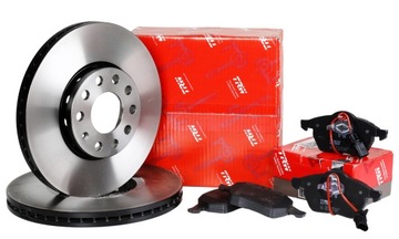 Tarcze Klocki TRW Przód - VW GOLF V 280mm