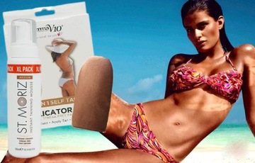 ST MORIZ Мусс для автозагара БОЛЬШАЯ пена для автозагара 300мл + ПЕРЧАТКА