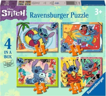 Пазли Ravensburger 4 в 1 Disney Stitch