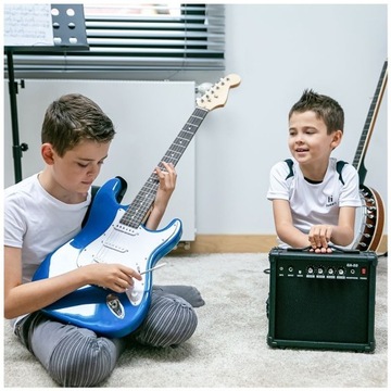 Гитарный набор: электрогитара NN EG BLU stratocaster + усилитель