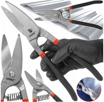 NOŻYCE RĘCZNE DO CIĘCIA BLACHY METALU PROSTE 30 cm