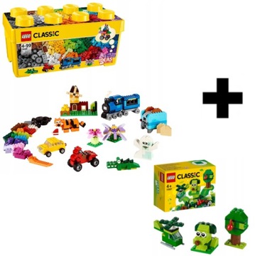 LEGO CLASSIC KREATYWNE KLOCKI DUŻE PUDEŁKO 10696 +LEGO 11007 ZESTAW PREZENT