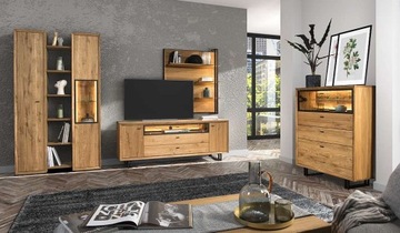 VIGO TYP 21 DEKORT Дуб тумба под телевизор с подсветкой