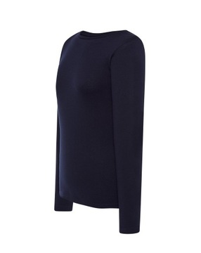 Футболка ЖЕНСКАЯ однотонная JHK TSRLCMF LS темно-синяя XL