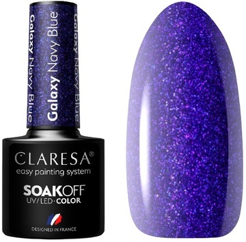 LAKIER HYBRYDOWY GALAXY NAVY BLUE 5g CLARESA Magia kosmosu