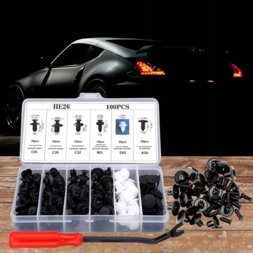 105X ШПИЛЬКИ АВТОМОБИЛЬНЫЕ МОНТАЖНЫЕ ЗАЖИМЫ РЕМОНТ АВТОМОБИЛЯ ОБИВКА ПОТОЛКА