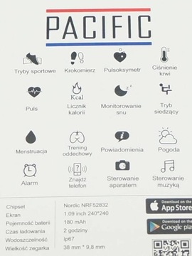 Элегантные умные часы Pacific 27-4 Android iOS