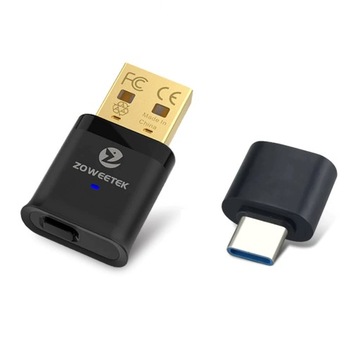 Nadajnik dwóch urządzeń audio BT USB do 20m