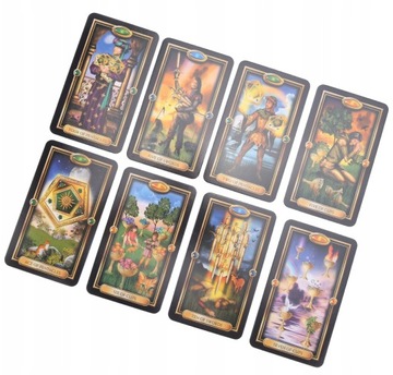 НАБОР ИГРОВАЛЬНЫХ КАРТ ТАРО КЛАССИЧЕСКИХ ПОЗОЛОЧЕННЫХ ЛЕГКИХ КАРТ ТАРО 78 ШТ.