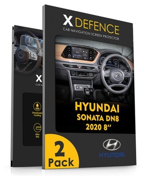 2w1 SZKŁO OCHRONNE NA NAWIGACJĘ EKRAN DO HYUNDAI SONATA DN8 2020 8