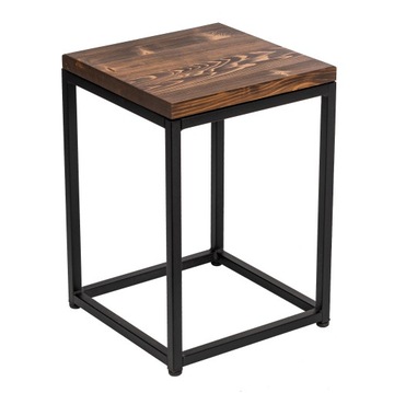 TABORET DREWNIANY KUCHENNY LOFT STOŁEK 50 cm