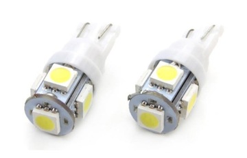ŻARÓWKI LEDOWE 12V T10 W5W 5SMD CHORZÓW