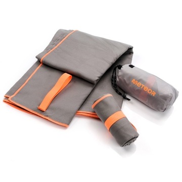 RĘCZNIK KĄPIELOWY SZYBKOSCHNĄCY MIKROFIBRA XL 110x175 METEOR SZARY