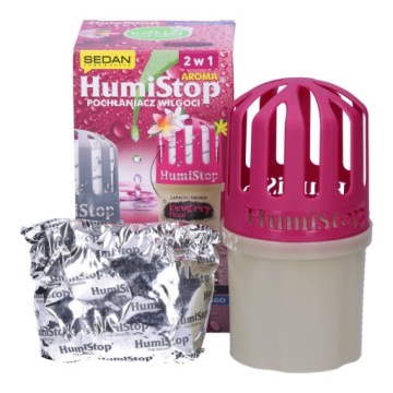 Осушитель воздуха HUMISTOP с поглотителем влаги и картриджем с цветочным ароматом