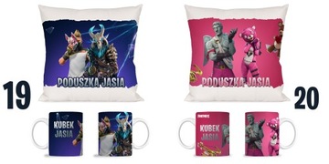 НАБОР ПОДУШЕК-КРУЖЕК FORTNITE подарок + ИМЯ